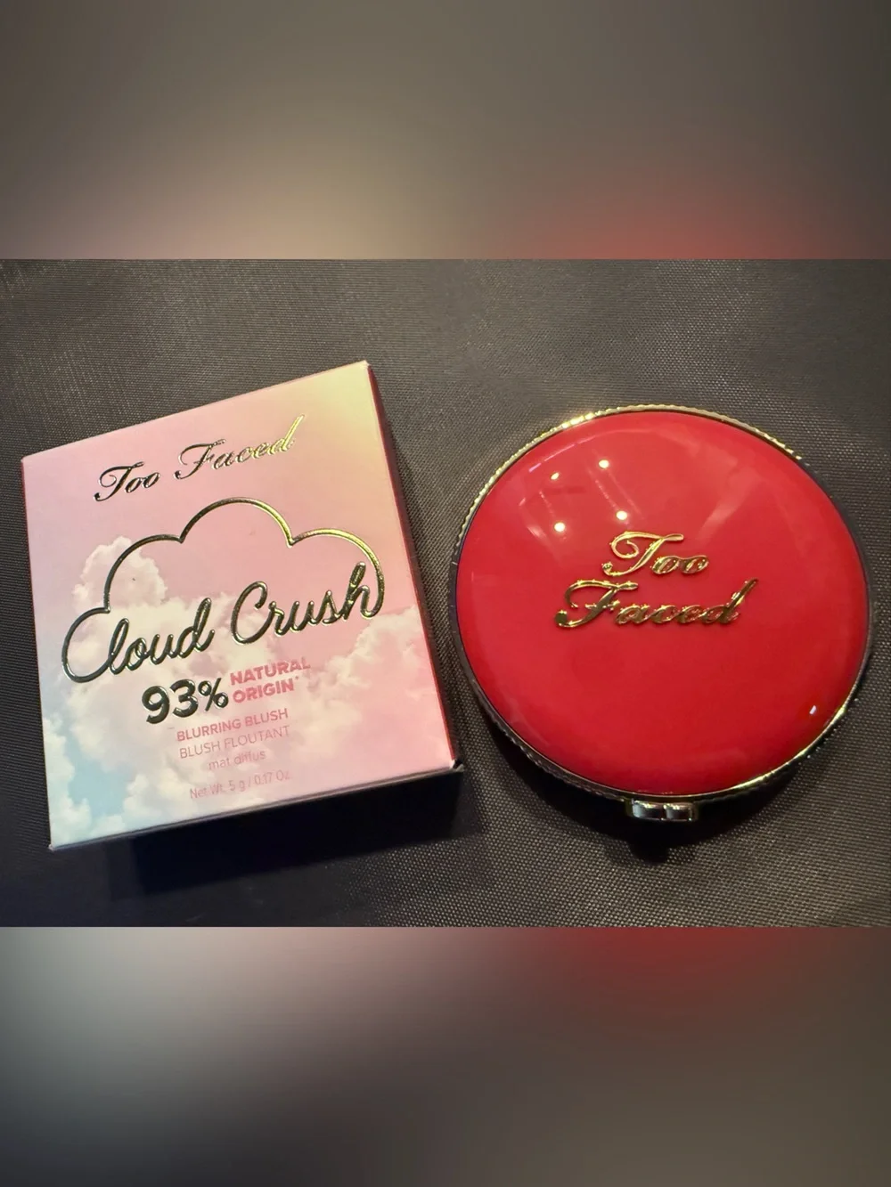 *NIB .17oz* -Watermelon Rain- Too Faced Cloud Crush Blurring Blush